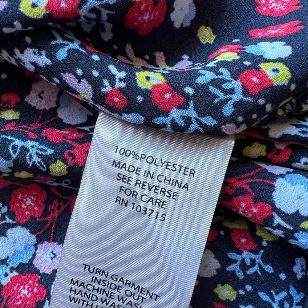 Nanette Lepore Long Floral Shirt Lightweight Button Down Women’s Small - Picture 6 of 13